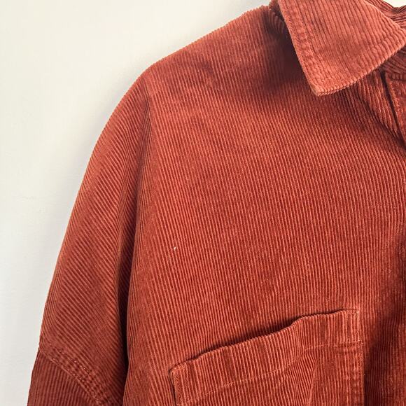 Levi's Button Up Corduroy Long Sleeve Top Orange Size XL - Picture 3 of 7